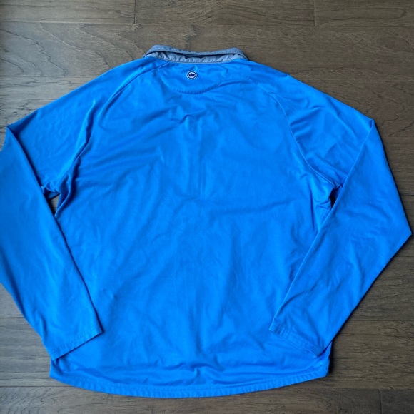 Peter Millar Golf Tech Blue and Gray Quilted Patterned Front Jacket-Large - Picture 9 of 10